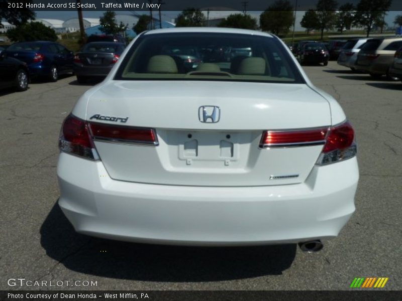 Taffeta White / Ivory 2012 Honda Accord SE Sedan