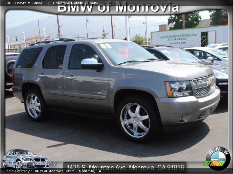 Graystone Metallic / Ebony 2008 Chevrolet Tahoe LTZ