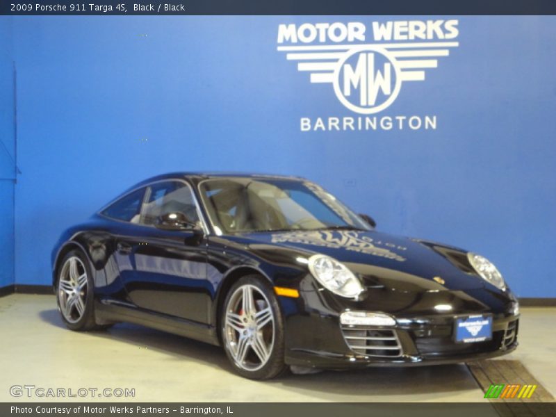 Black / Black 2009 Porsche 911 Targa 4S