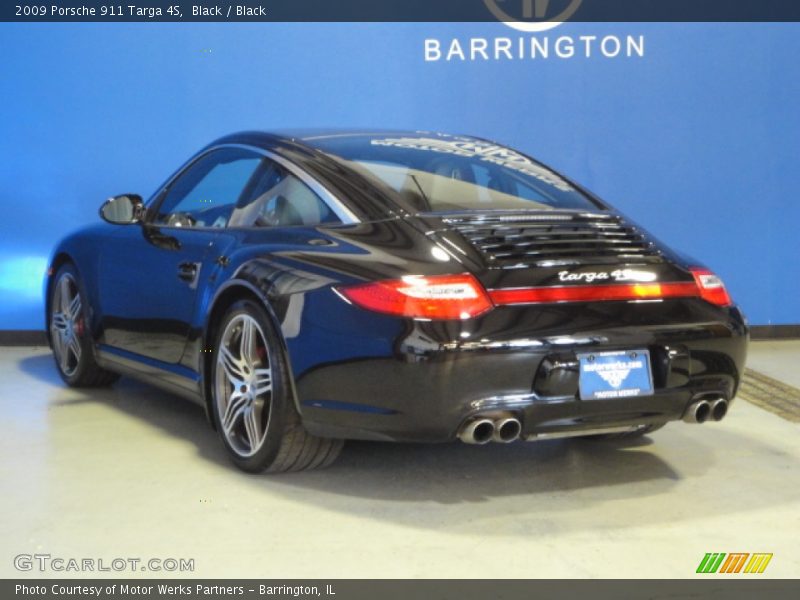 Black / Black 2009 Porsche 911 Targa 4S