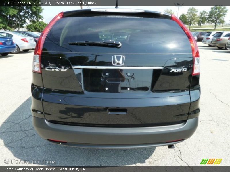 Crystal Black Pearl / Black 2012 Honda CR-V EX 4WD