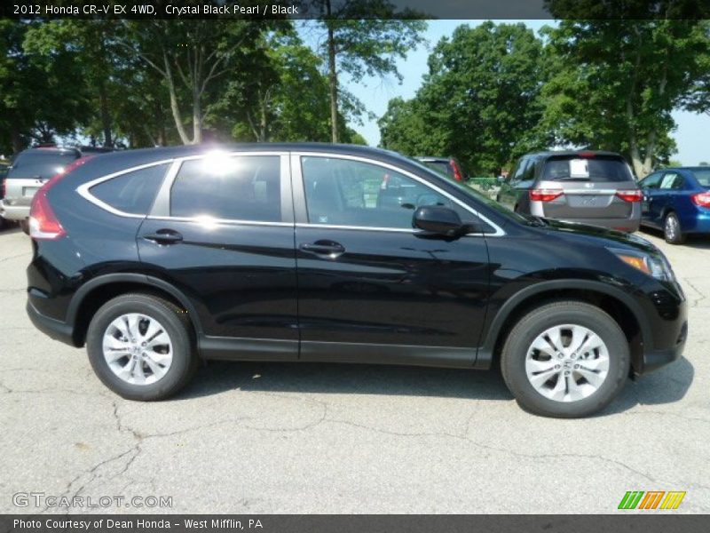 Crystal Black Pearl / Black 2012 Honda CR-V EX 4WD