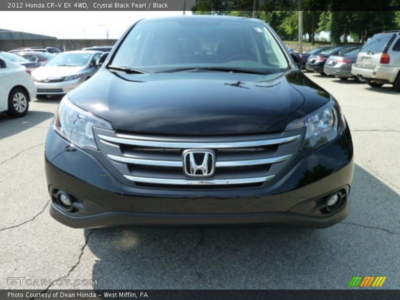 Crystal Black Pearl / Black 2012 Honda CR-V EX 4WD