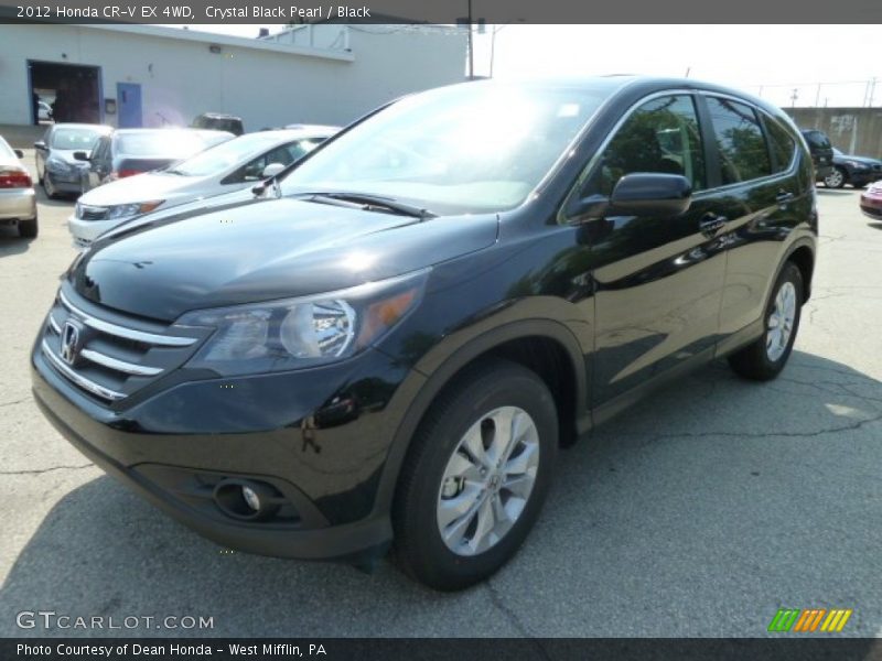 Crystal Black Pearl / Black 2012 Honda CR-V EX 4WD