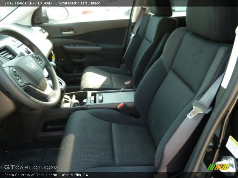 Crystal Black Pearl / Black 2012 Honda CR-V EX 4WD