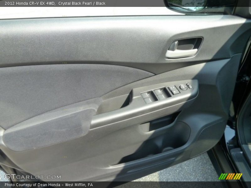 Crystal Black Pearl / Black 2012 Honda CR-V EX 4WD
