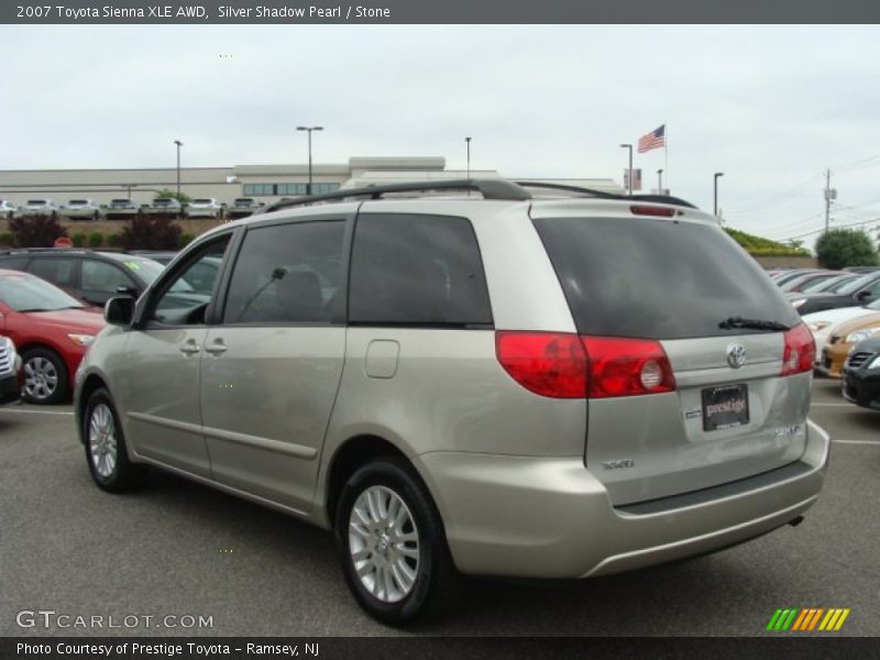 Silver Shadow Pearl / Stone 2007 Toyota Sienna XLE AWD