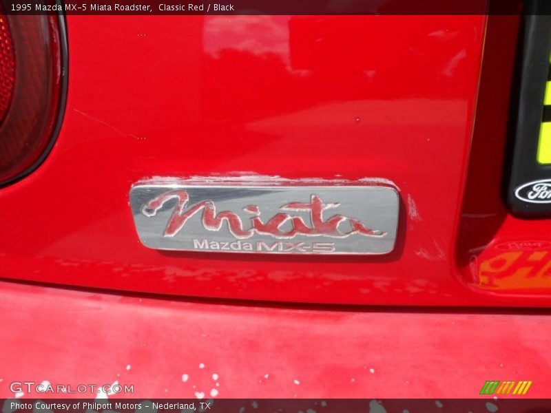Classic Red / Black 1995 Mazda MX-5 Miata Roadster