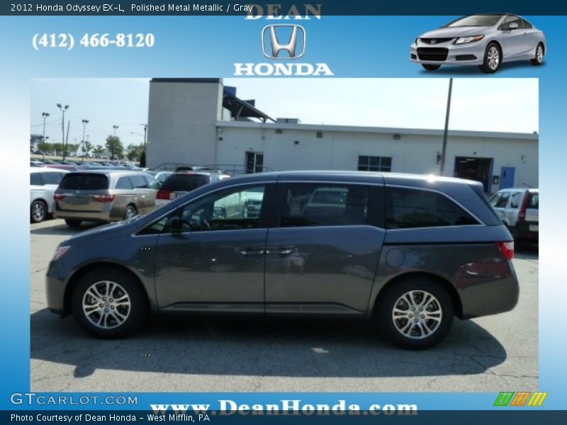 Polished Metal Metallic / Gray 2012 Honda Odyssey EX-L