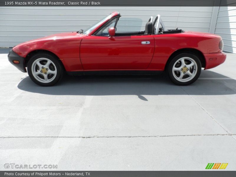 Classic Red / Black 1995 Mazda MX-5 Miata Roadster