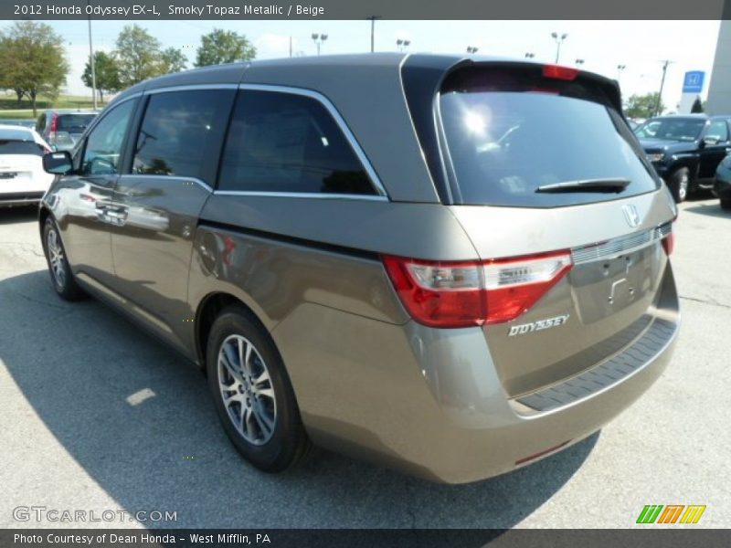 Smoky Topaz Metallic / Beige 2012 Honda Odyssey EX-L