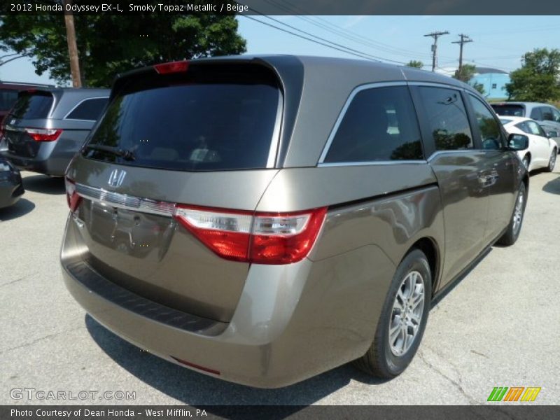Smoky Topaz Metallic / Beige 2012 Honda Odyssey EX-L