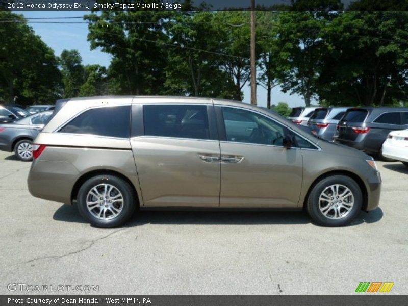Smoky Topaz Metallic / Beige 2012 Honda Odyssey EX-L