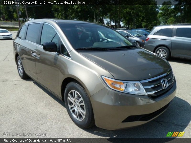 Smoky Topaz Metallic / Beige 2012 Honda Odyssey EX-L