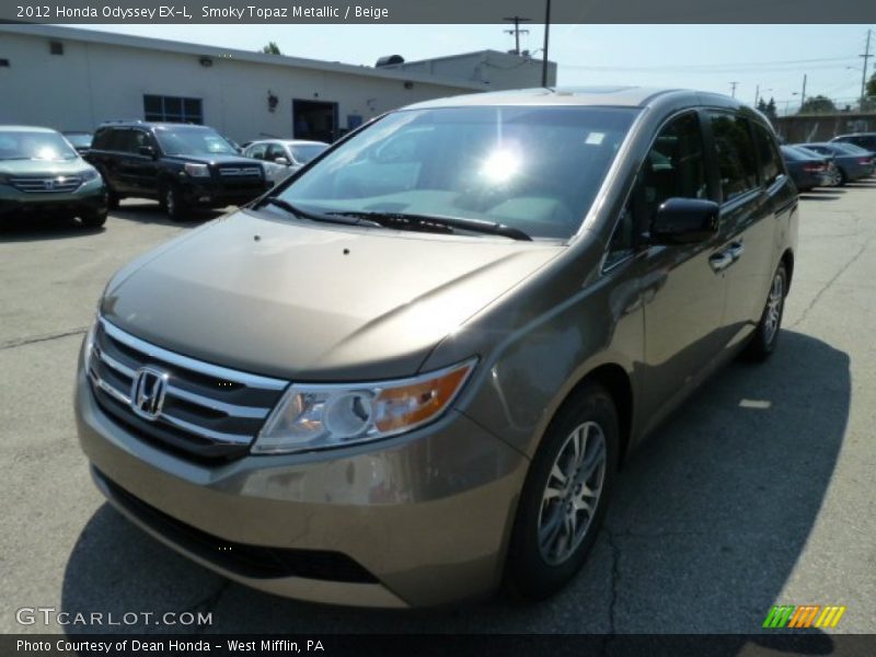 Smoky Topaz Metallic / Beige 2012 Honda Odyssey EX-L
