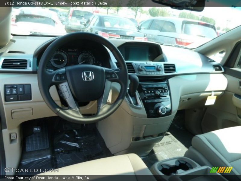 Smoky Topaz Metallic / Beige 2012 Honda Odyssey EX-L