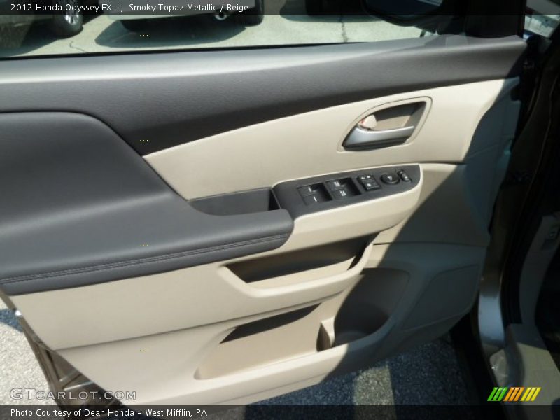 Smoky Topaz Metallic / Beige 2012 Honda Odyssey EX-L