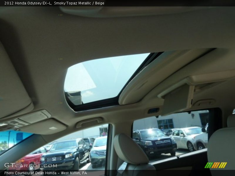 Smoky Topaz Metallic / Beige 2012 Honda Odyssey EX-L