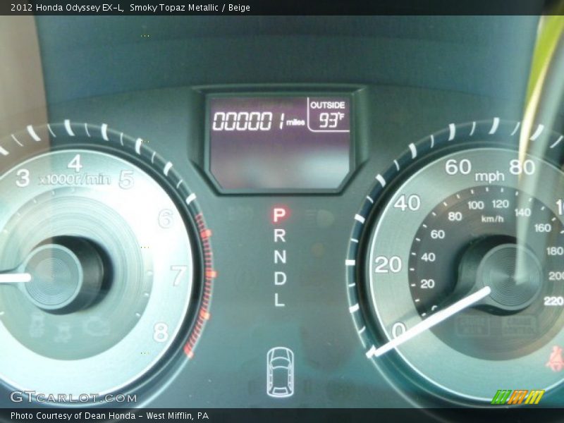 Smoky Topaz Metallic / Beige 2012 Honda Odyssey EX-L