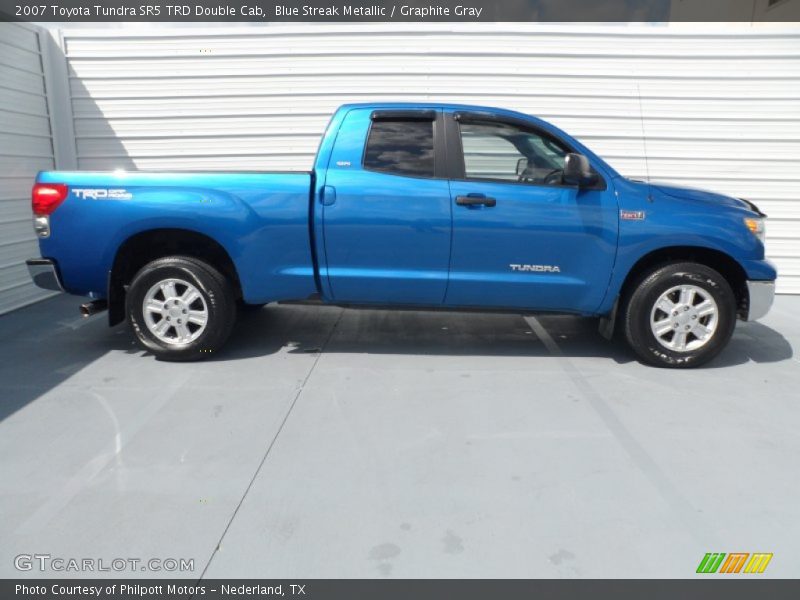 Blue Streak Metallic / Graphite Gray 2007 Toyota Tundra SR5 TRD Double Cab