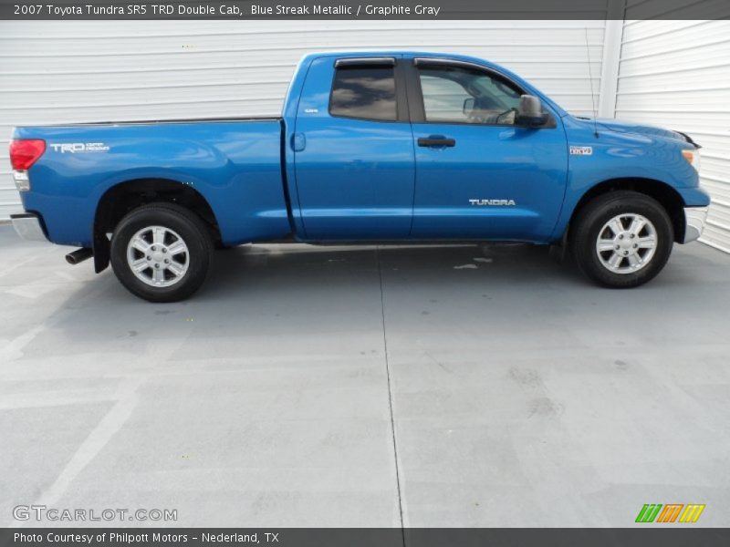 Blue Streak Metallic / Graphite Gray 2007 Toyota Tundra SR5 TRD Double Cab