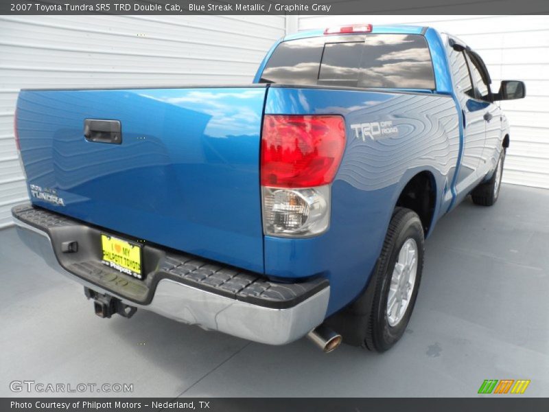 Blue Streak Metallic / Graphite Gray 2007 Toyota Tundra SR5 TRD Double Cab