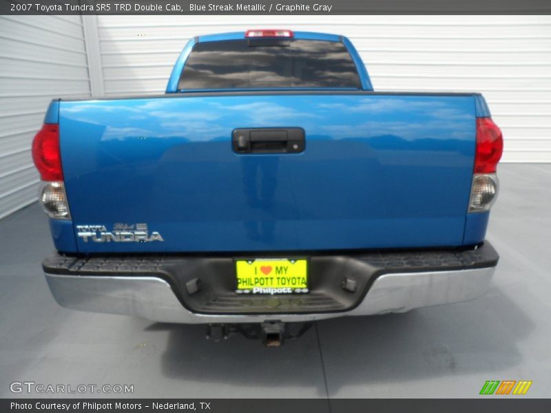 Blue Streak Metallic / Graphite Gray 2007 Toyota Tundra SR5 TRD Double Cab
