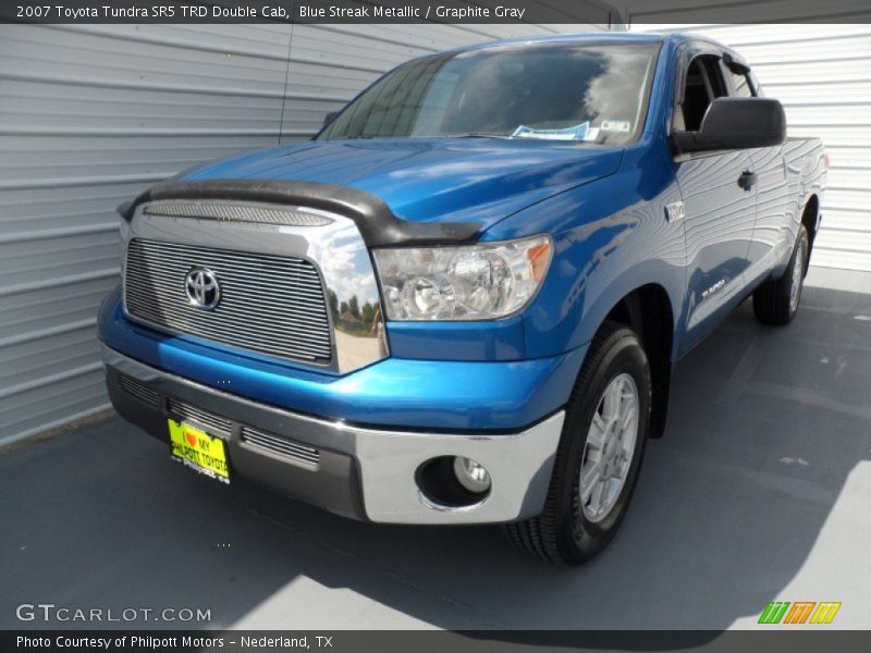 Blue Streak Metallic / Graphite Gray 2007 Toyota Tundra SR5 TRD Double Cab