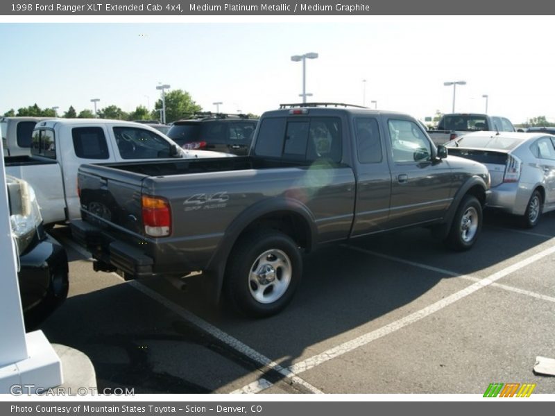 Medium Platinum Metallic / Medium Graphite 1998 Ford Ranger XLT Extended Cab 4x4