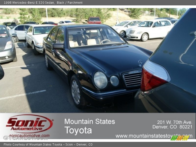 Black / Parchment 1998 Mercedes-Benz E 320 Sedan