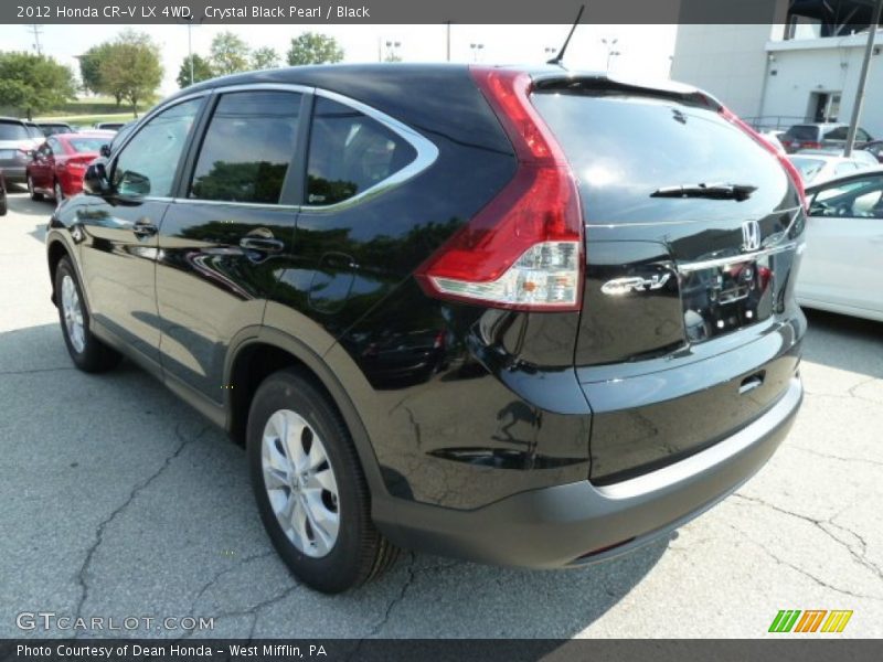 Crystal Black Pearl / Black 2012 Honda CR-V LX 4WD