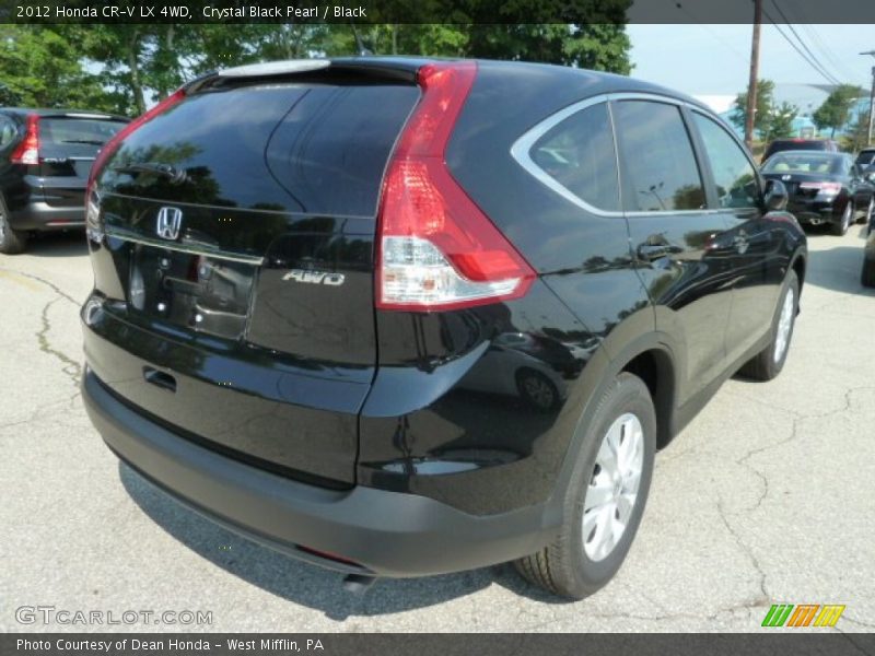 Crystal Black Pearl / Black 2012 Honda CR-V LX 4WD