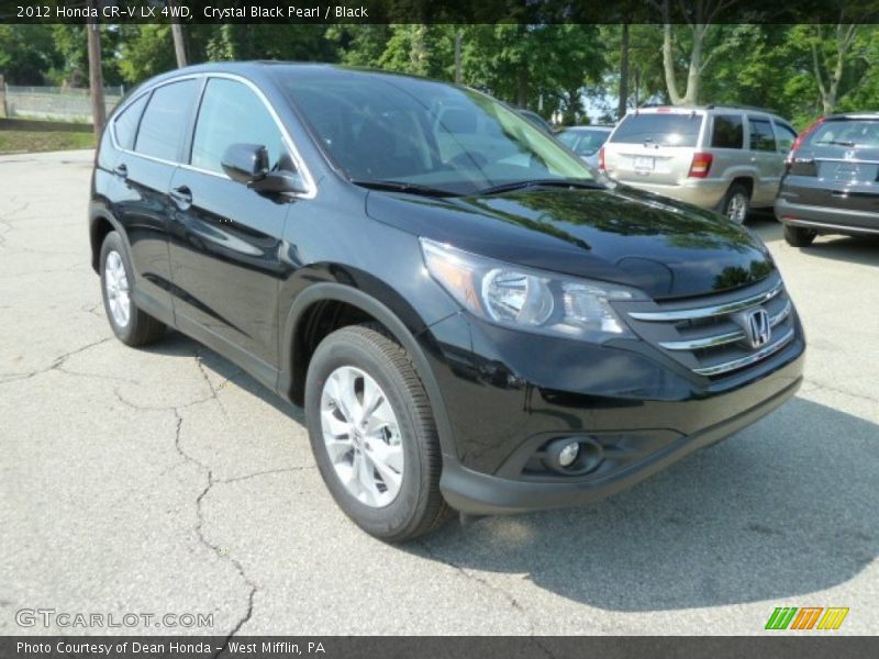 Crystal Black Pearl / Black 2012 Honda CR-V LX 4WD