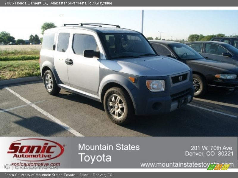 Alabaster Silver Metallic / Gray/Blue 2006 Honda Element EX