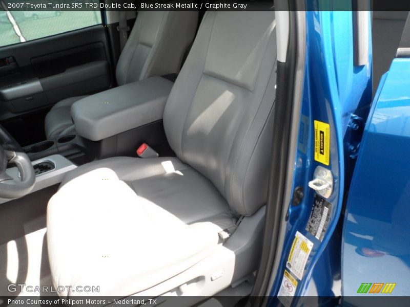 Blue Streak Metallic / Graphite Gray 2007 Toyota Tundra SR5 TRD Double Cab