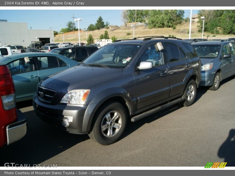 Alpine Gray / Gray 2004 Kia Sorento EX 4WD