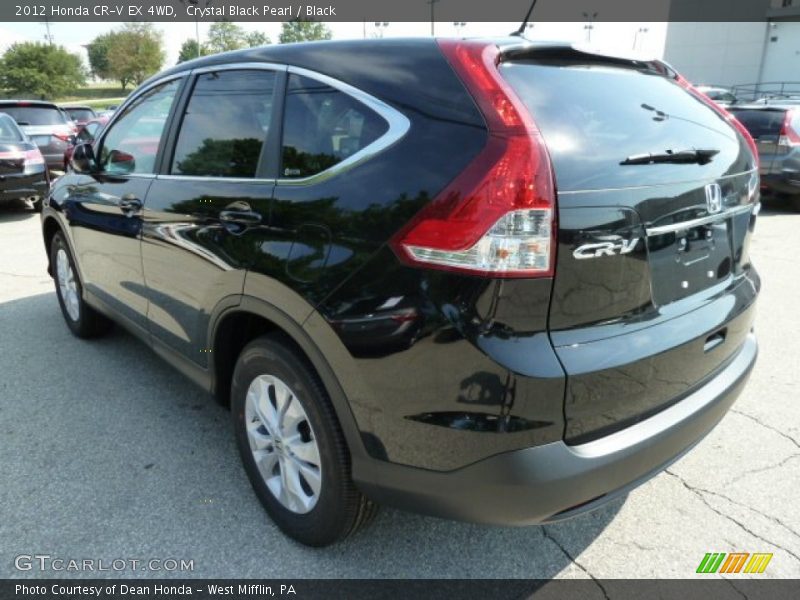 Crystal Black Pearl / Black 2012 Honda CR-V EX 4WD