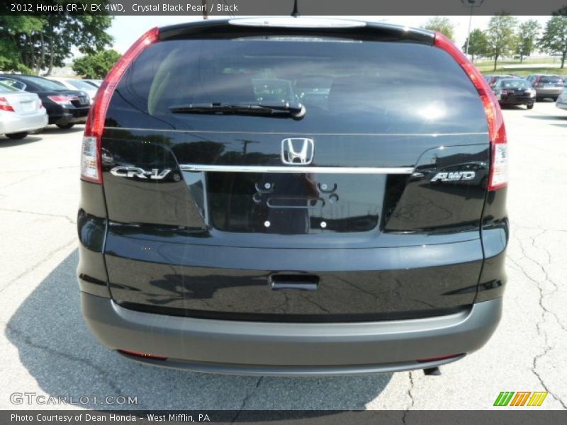 Crystal Black Pearl / Black 2012 Honda CR-V EX 4WD