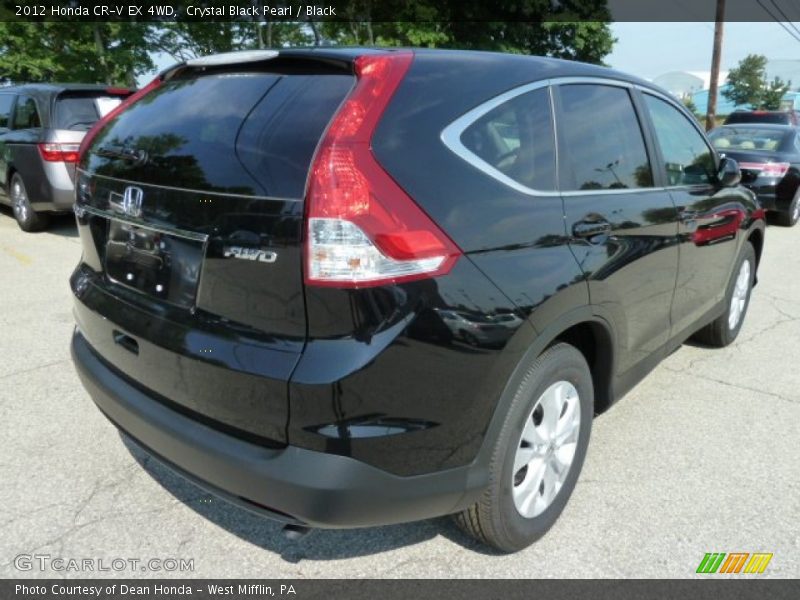 Crystal Black Pearl / Black 2012 Honda CR-V EX 4WD
