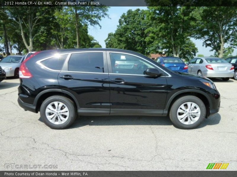 Crystal Black Pearl / Black 2012 Honda CR-V EX 4WD