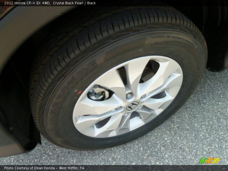 Crystal Black Pearl / Black 2012 Honda CR-V EX 4WD
