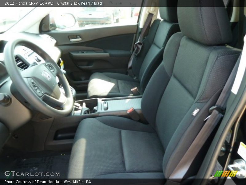Crystal Black Pearl / Black 2012 Honda CR-V EX 4WD