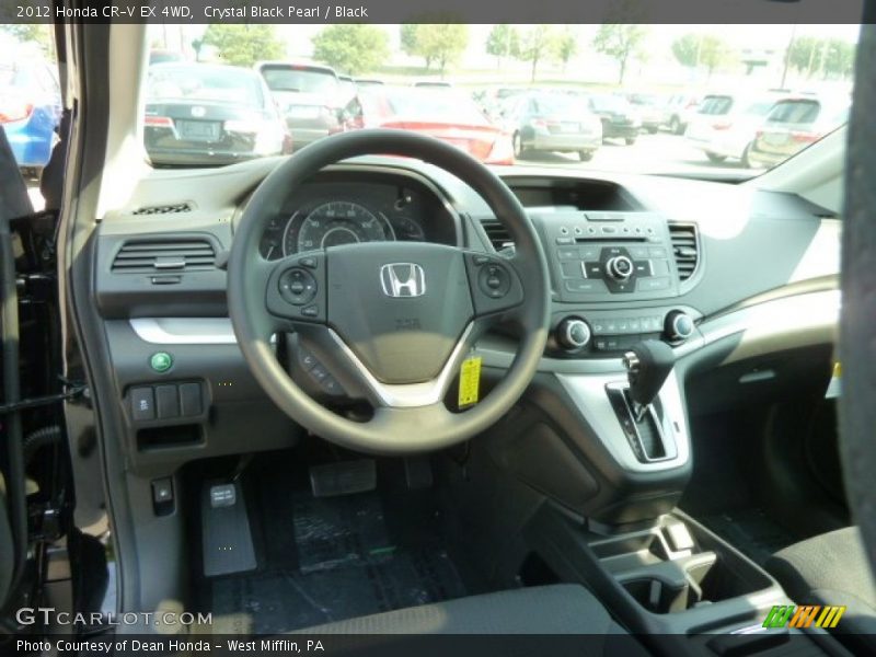 Crystal Black Pearl / Black 2012 Honda CR-V EX 4WD