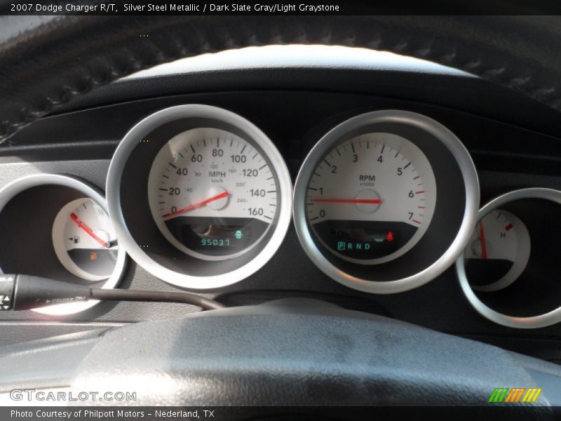 Silver Steel Metallic / Dark Slate Gray/Light Graystone 2007 Dodge Charger R/T