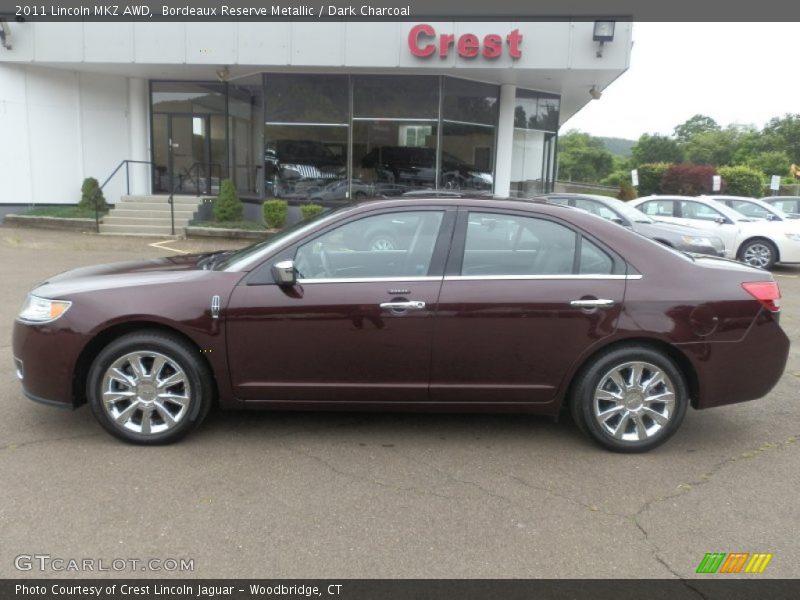 Bordeaux Reserve Metallic / Dark Charcoal 2011 Lincoln MKZ AWD