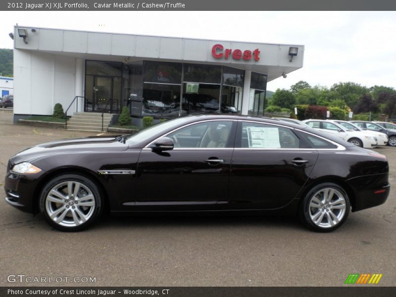 Caviar Metallic / Cashew/Truffle 2012 Jaguar XJ XJL Portfolio