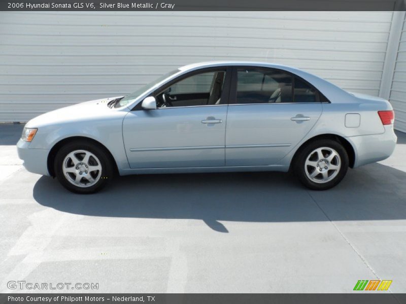 Silver Blue Metallic / Gray 2006 Hyundai Sonata GLS V6