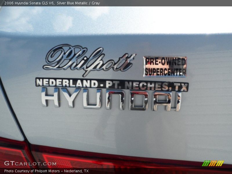 Silver Blue Metallic / Gray 2006 Hyundai Sonata GLS V6