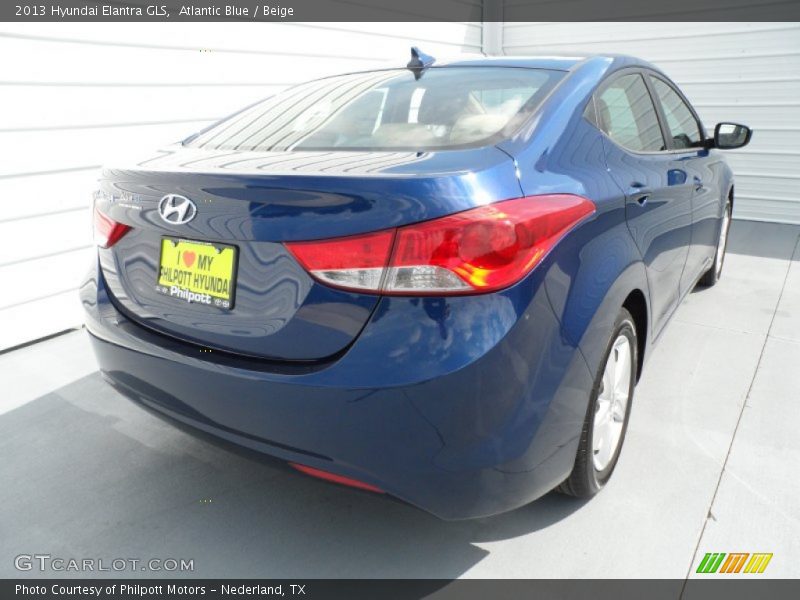 Atlantic Blue / Beige 2013 Hyundai Elantra GLS