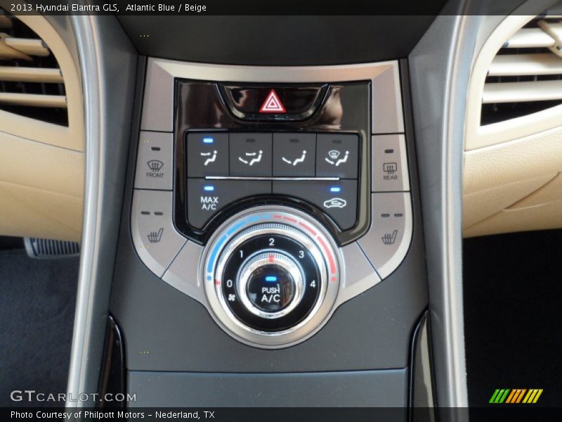 Atlantic Blue / Beige 2013 Hyundai Elantra GLS
